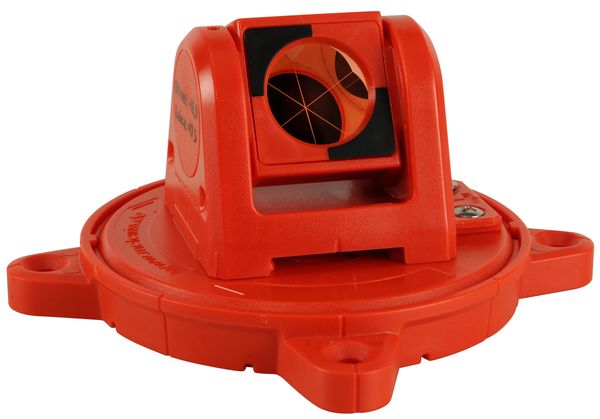 Miniprisma, Ø25,4mm, 360°drehbar, rot, magnetisch, KA 45mm