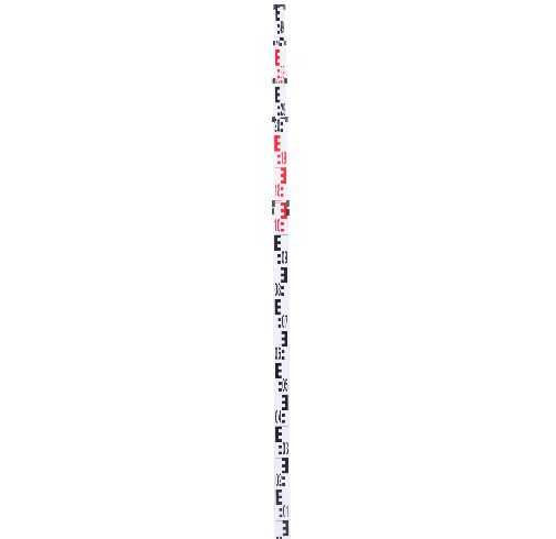 Teleskopnivelliermeter 5m, E-Teilung, Rückseite Stichmaß