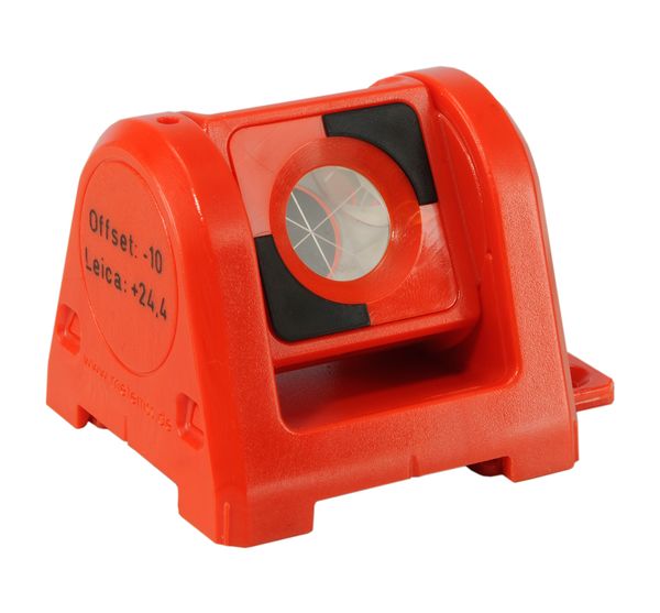 Miniprisma, Ø 17,5mm, 180° drehbar, rot, KA 30mm