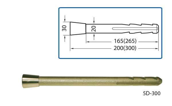 Mauerbolzen, Aufschrift HP, L 300mm