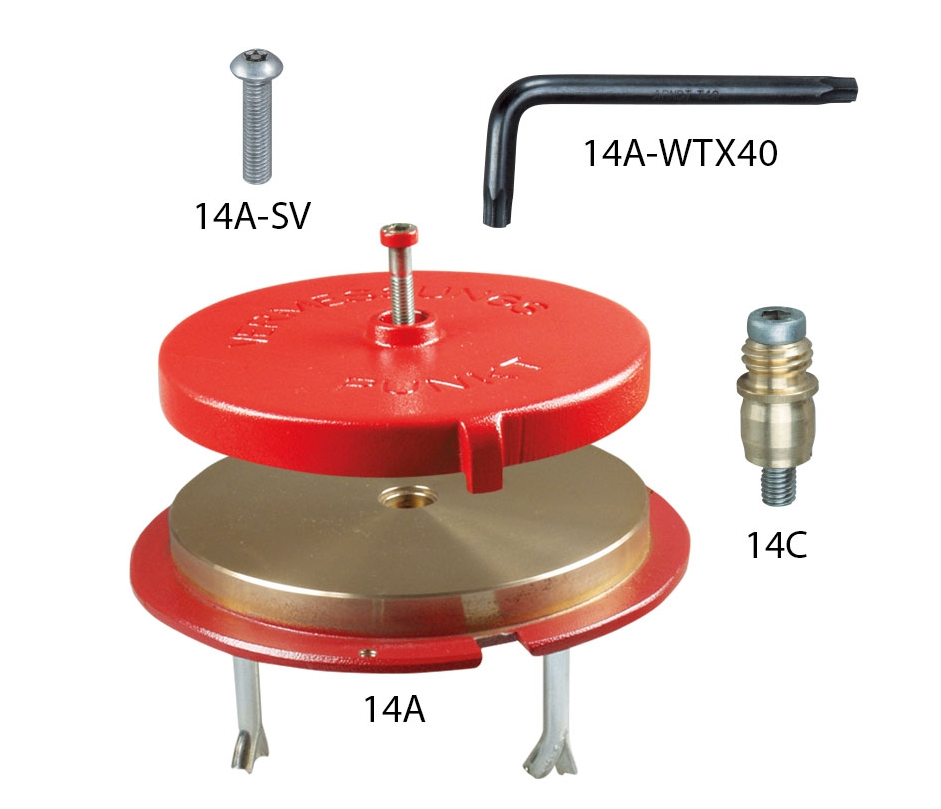 Pfeiler-Abschlussplatte Ø160mm, mit Schutzdeckel