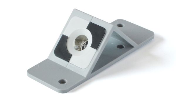 Kunststoffwinkelplakette mit Miniprisma Ø 12,7mm