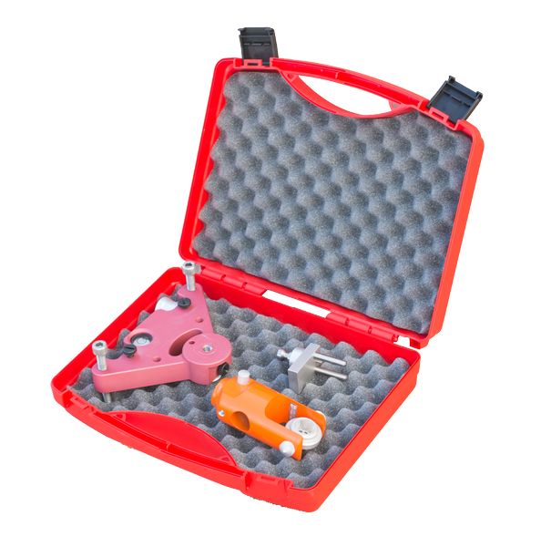 Transportkoffer: HEMI & CONE, Kunststoff, rot, mit Aussparungen