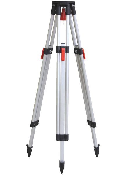 Nivellierstativ, leichte Bauausführung, Aluminium, 90-170cm, Kopf: flach
