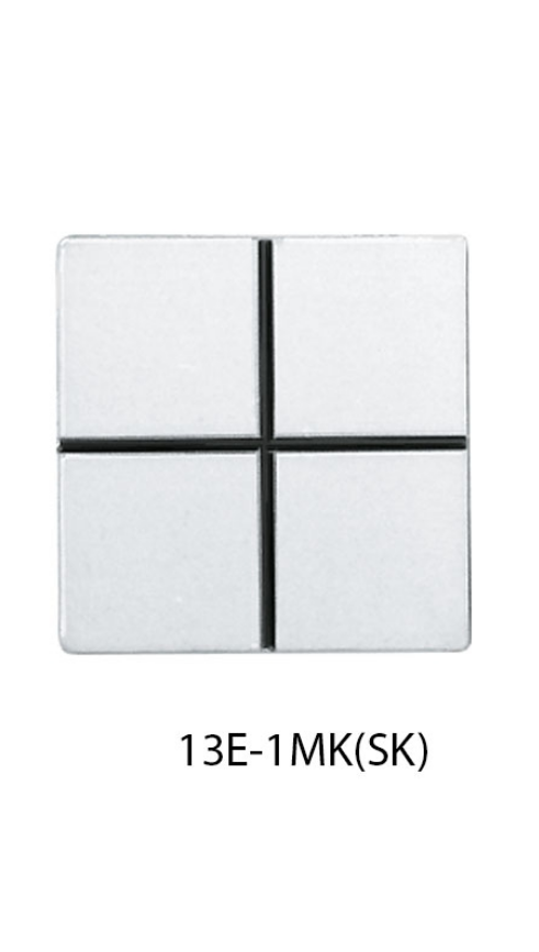 Meterrissmarke schwarzes Kreuz, 30x30x1,5mm