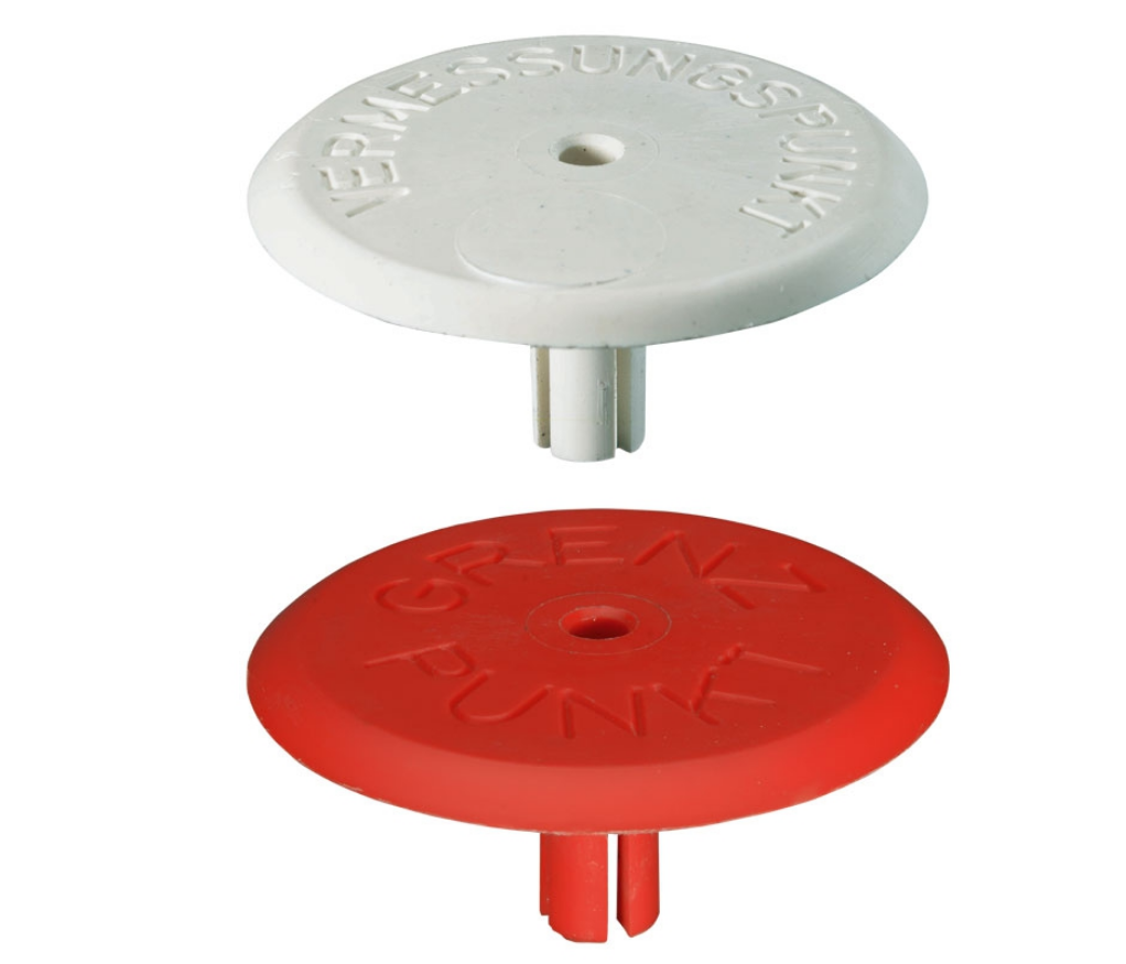 KU-Verm.marke Ø 90mm (Rohr Nr. 17), weiß, VP