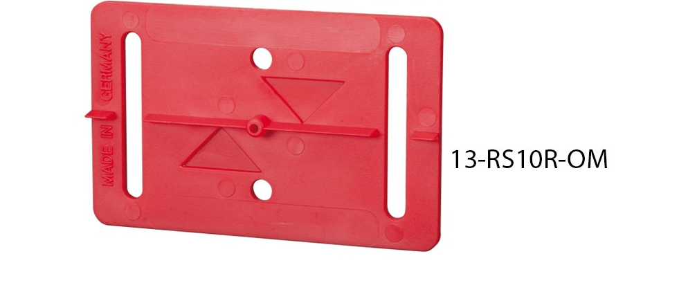 Meterrissmarke, rot, ohne Pinsel, neutral, 79x50mm