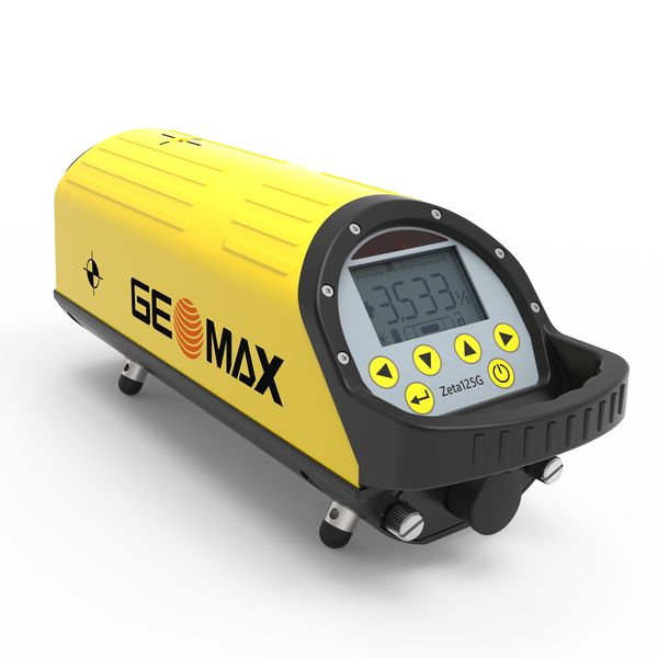 Kanalbaulaser GeoMax Zeta125G, grün, LK3 mit Standard-Zieltafel (blau)