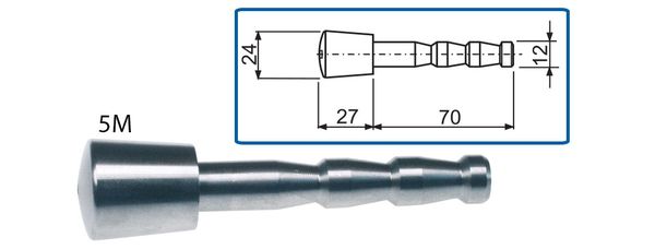 Mauerbolzen, Edelstahl, mit Zentrierung+ M8-Innengew., L 95mm