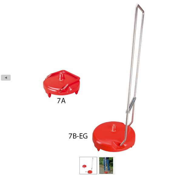 Bodenplatte (Nivellierunters.), 6 kg, Ø 200mm, EG