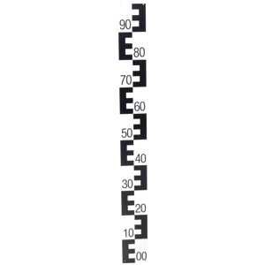 Pegellatte Hartschaum, schwarz, L=1m