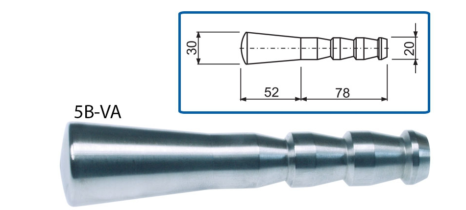 Mauerbolzen aus Edelstahl, L 130mm