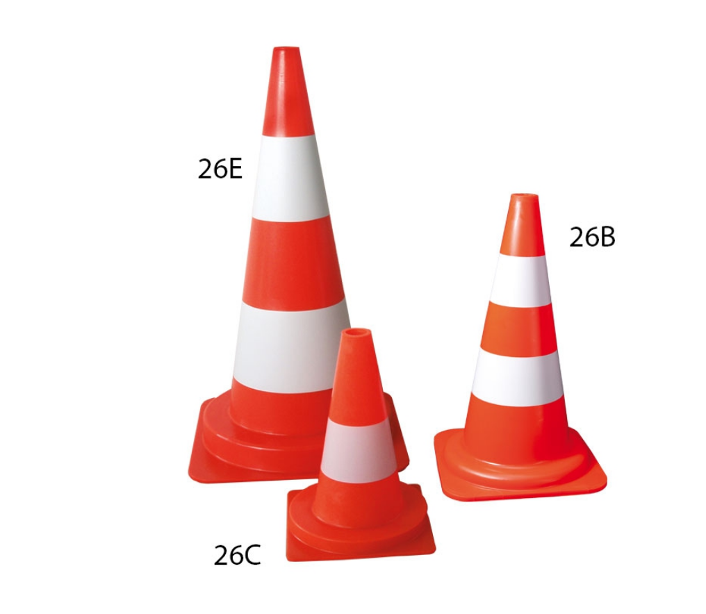 PVC-Warnkegel, H=50cm