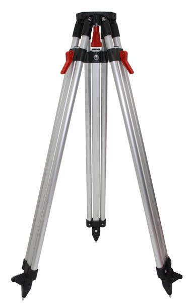 Nivellierstativ, leichte Qualitätsausführung, Aluminium, 90-170cm, Kopf: flach